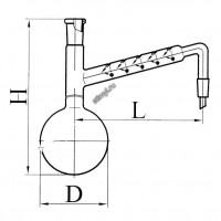 Колба с дефлегматором
