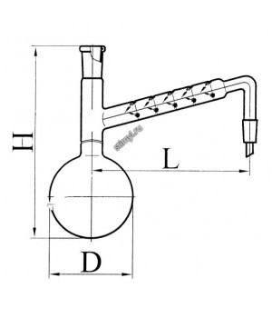 Колба с дефлегматором