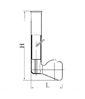 Колба L-образная с держателем