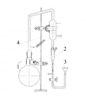 Прибор №1 для определения содержания эфирного масла по методу Клевенджера