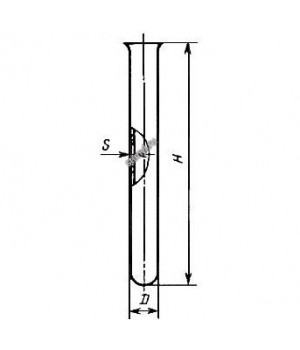 Пробирка П1 цилиндрическая с развернутым краем