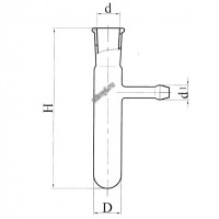 Пробирка с отводом