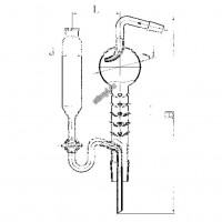 Дефлегматор с воронкой ГФ 5.883.394 (определение азота по Кьельдалю)