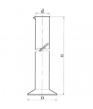 Цилиндр для растворов 500 ТС